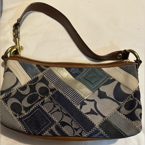 Coach Handbags - Denim Coach small shoulder bag beautiful pattern